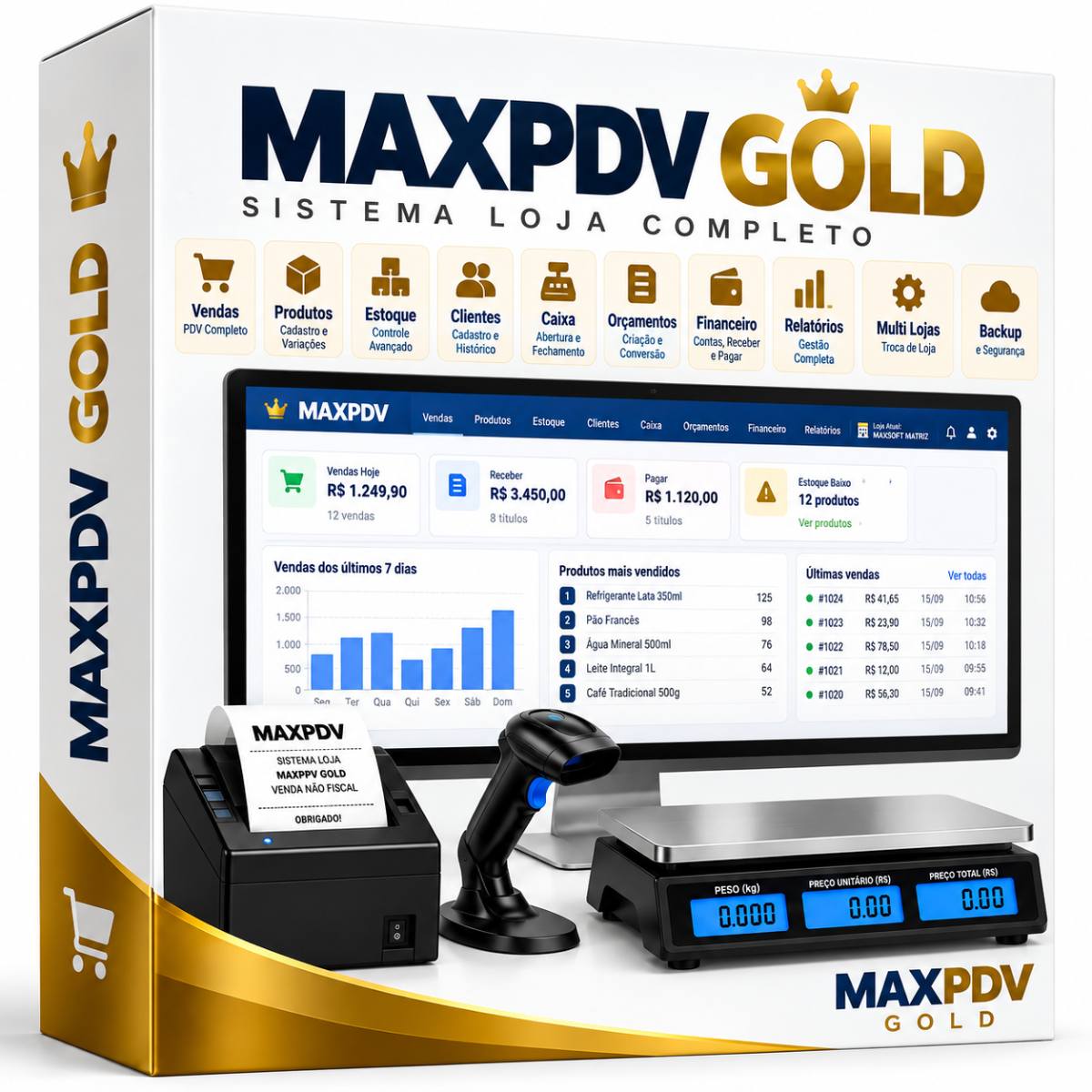 MAXPDV Gold — sistema de vendas, estoque e gestão